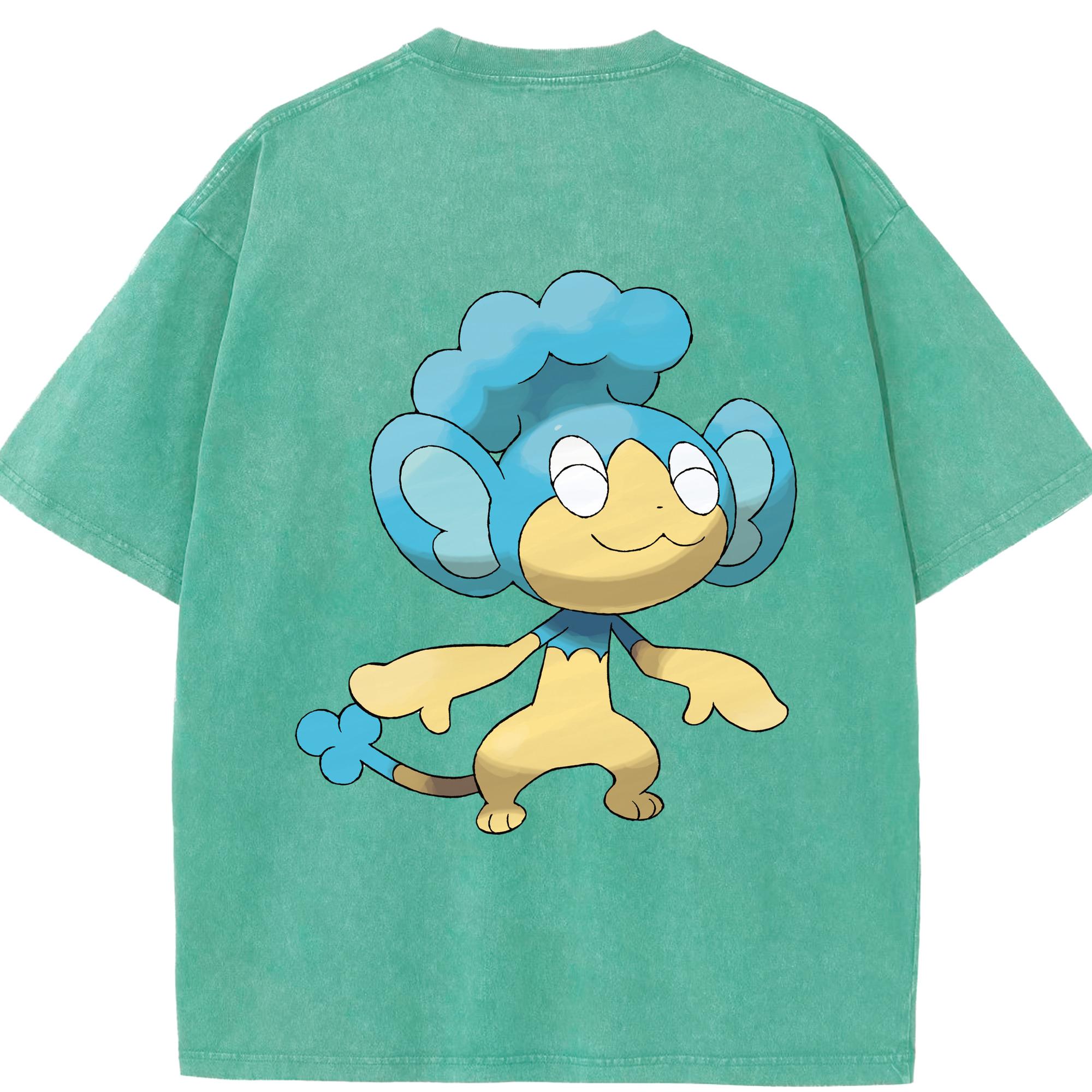 （画像用） ポケットモンスター Pokémon 綿100% ヴィンテージ風 半袖Tシャツ（背面プリント）